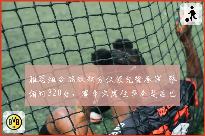 雅思组合混双积分仅领先徐承宰_蔡侑玎320分，赛季末席位争夺是否已亮红灯？